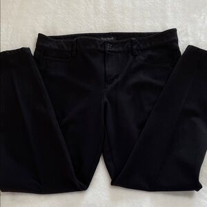White House Black Market Elegant Black Straight Leg Pants